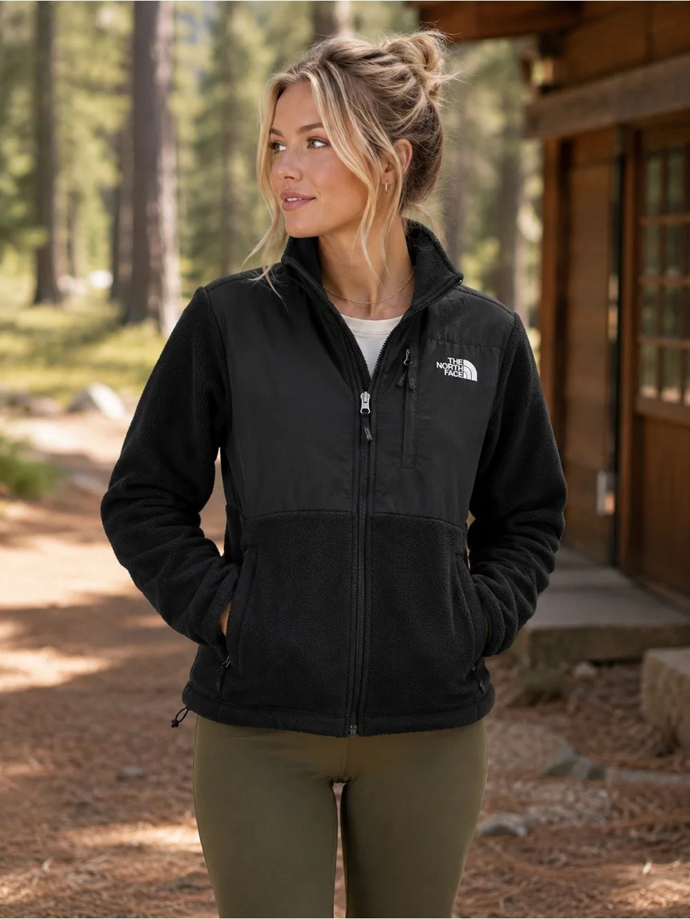 The North Face Denali Polartec Fleece Jacket Black Women’s S Full Zip